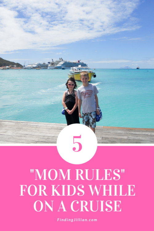 pinterest image for rules for kids while cruising