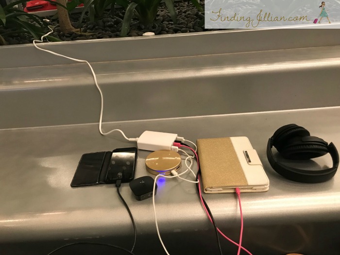 Our charging headquarters - Stuck in the airport