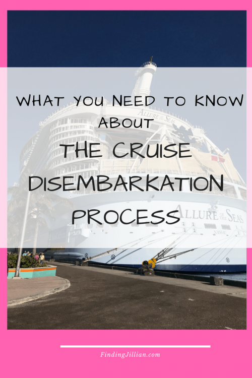 Cruise Disembarkation Process Feature