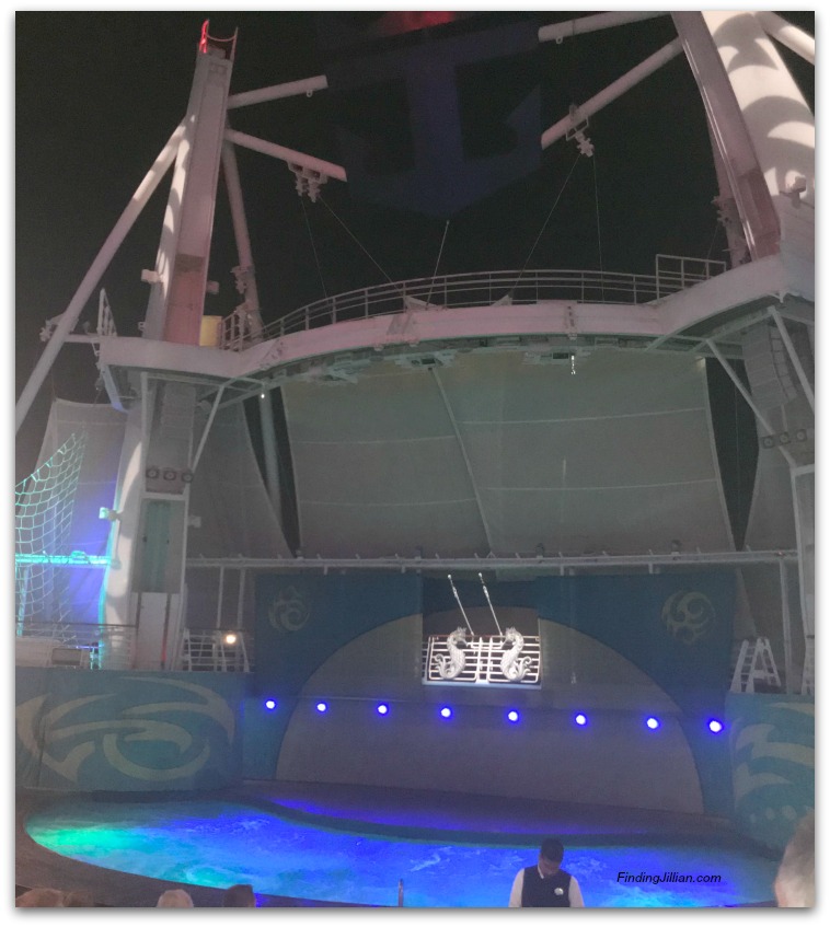 Reasons to Love The Allure of the Seas AquaTheater FindingJillian.com