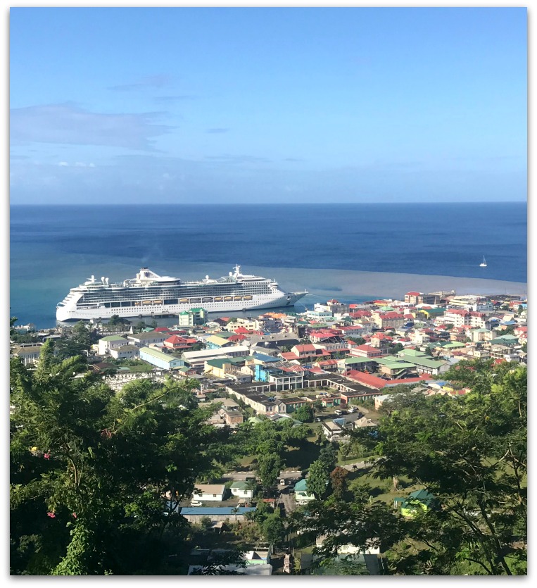 Image of Jewel of the Seas in Port of Dominica - FindingJillian Blog