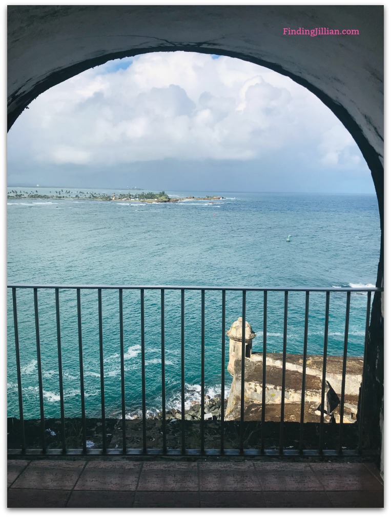 Image of window view Castillo San Felipe del Morro- Finding Jillian Blog