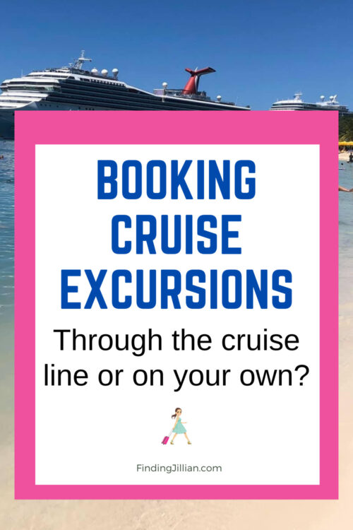 pinterest image of booking cruiseline shore excursions