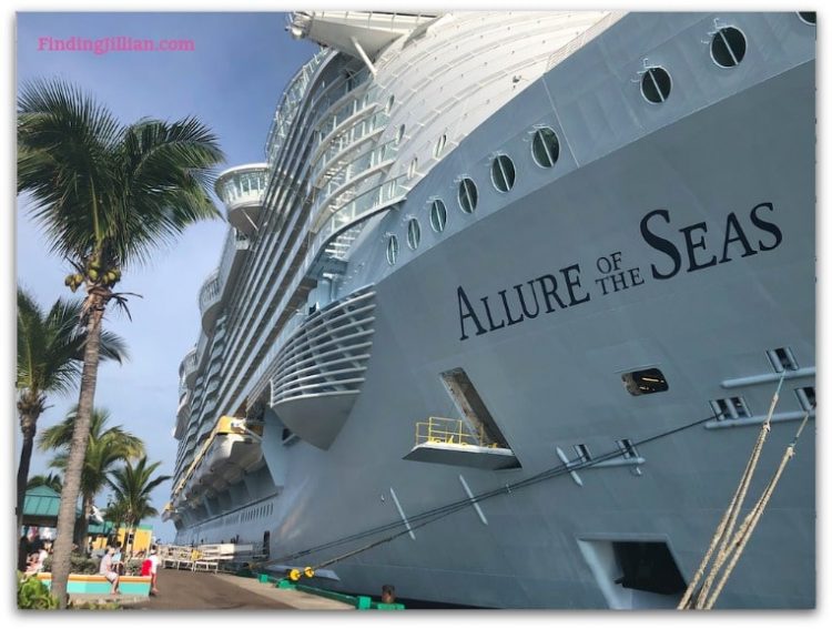 Image of Allure of the Seas docked in cruise port