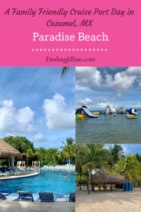 collage image of Paradise Beach Cozumel