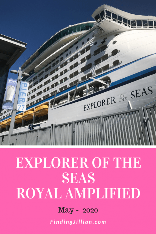 PInterest image for amplified explorer of the seas blog post