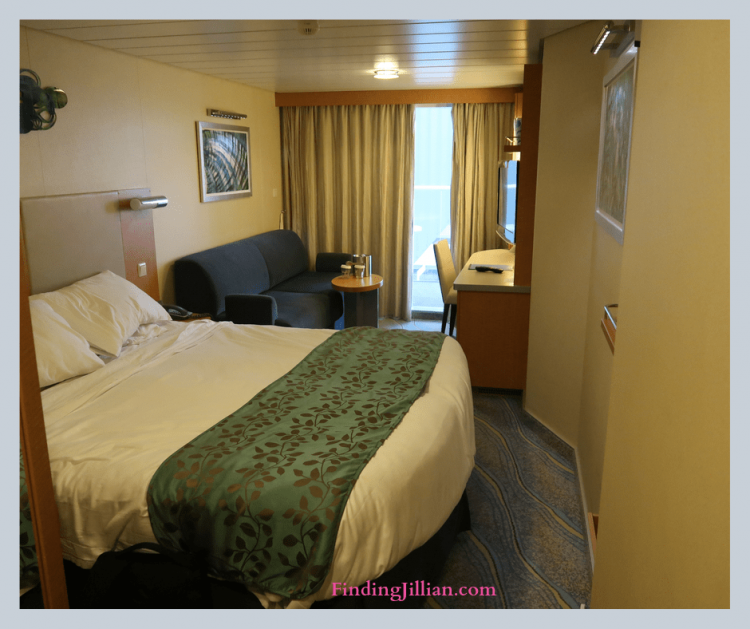 image of cruise stateroom with balcony