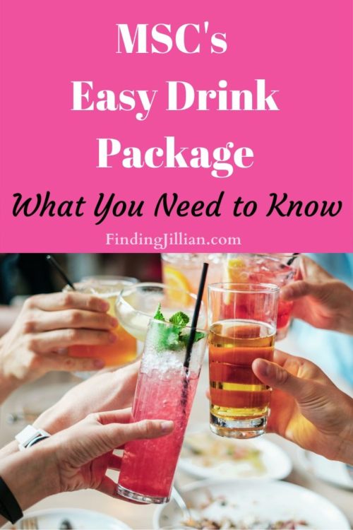 Pinterest image for MSC Cruises' Easy Drink Package Explained