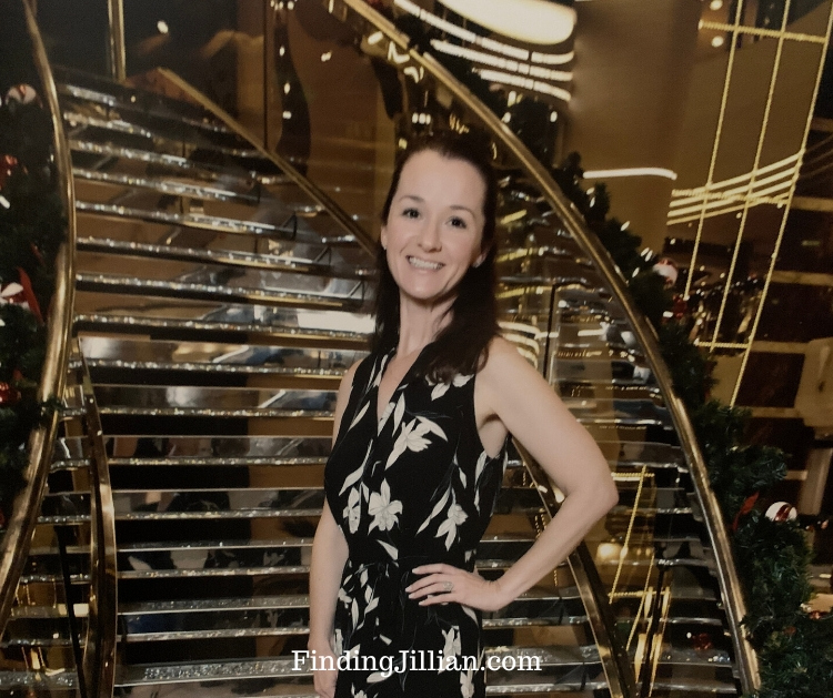 image of FindingJillian on MSC Divina crystal staircase