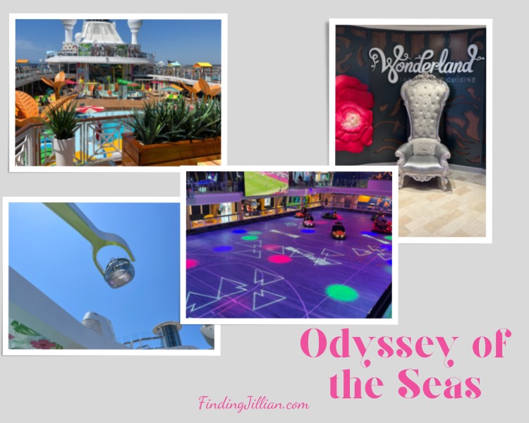collage pic from odyssey of the seas cruise ship