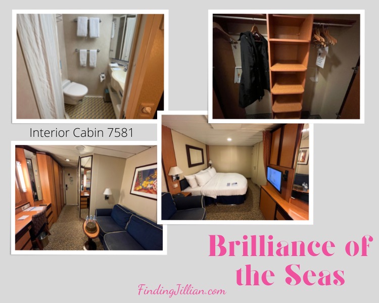 collage of Brilliance of the seas cruise cabin