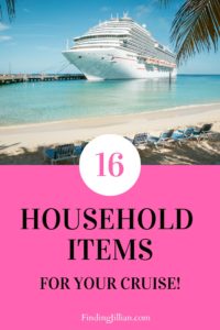 pinterest image for household items for your cruise