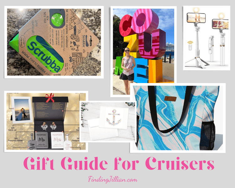 content collage image for holiday gift guide for cruisers