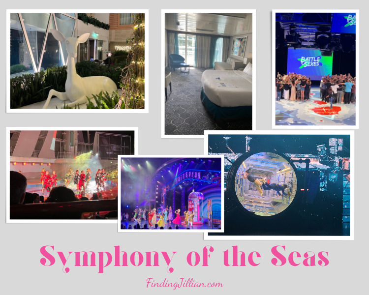 collage image from Symphony of the Seas cruise ship