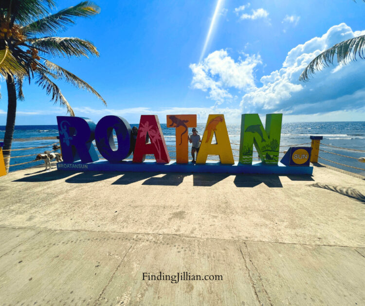 image of Roatan tourist sign