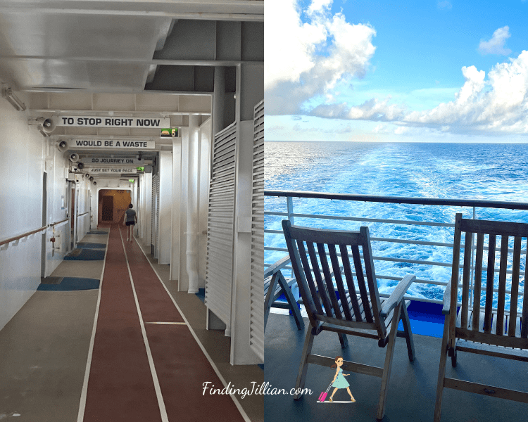 image of jogging track and view on oasis of the seas