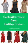 Pinterest image for Cocktail Dresses for a Holiday cruise blog post